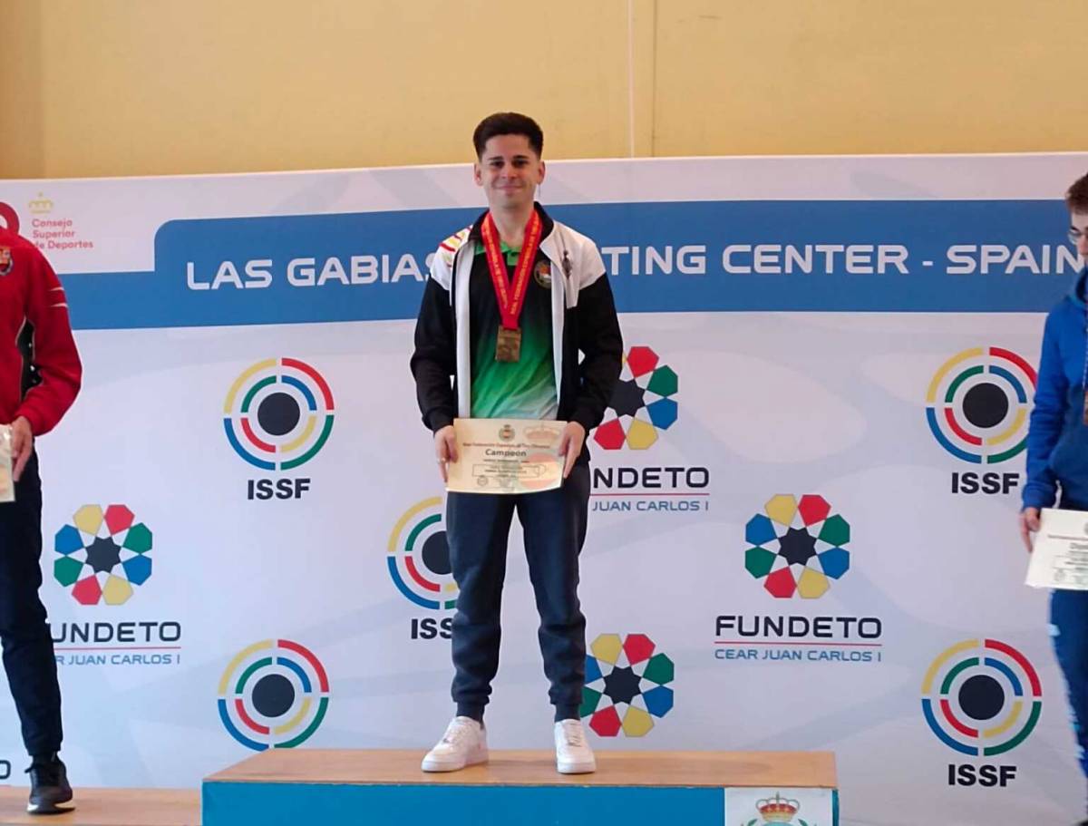 'Chus' Oviedo, campió estatal de carabina d’aire en tres posicions