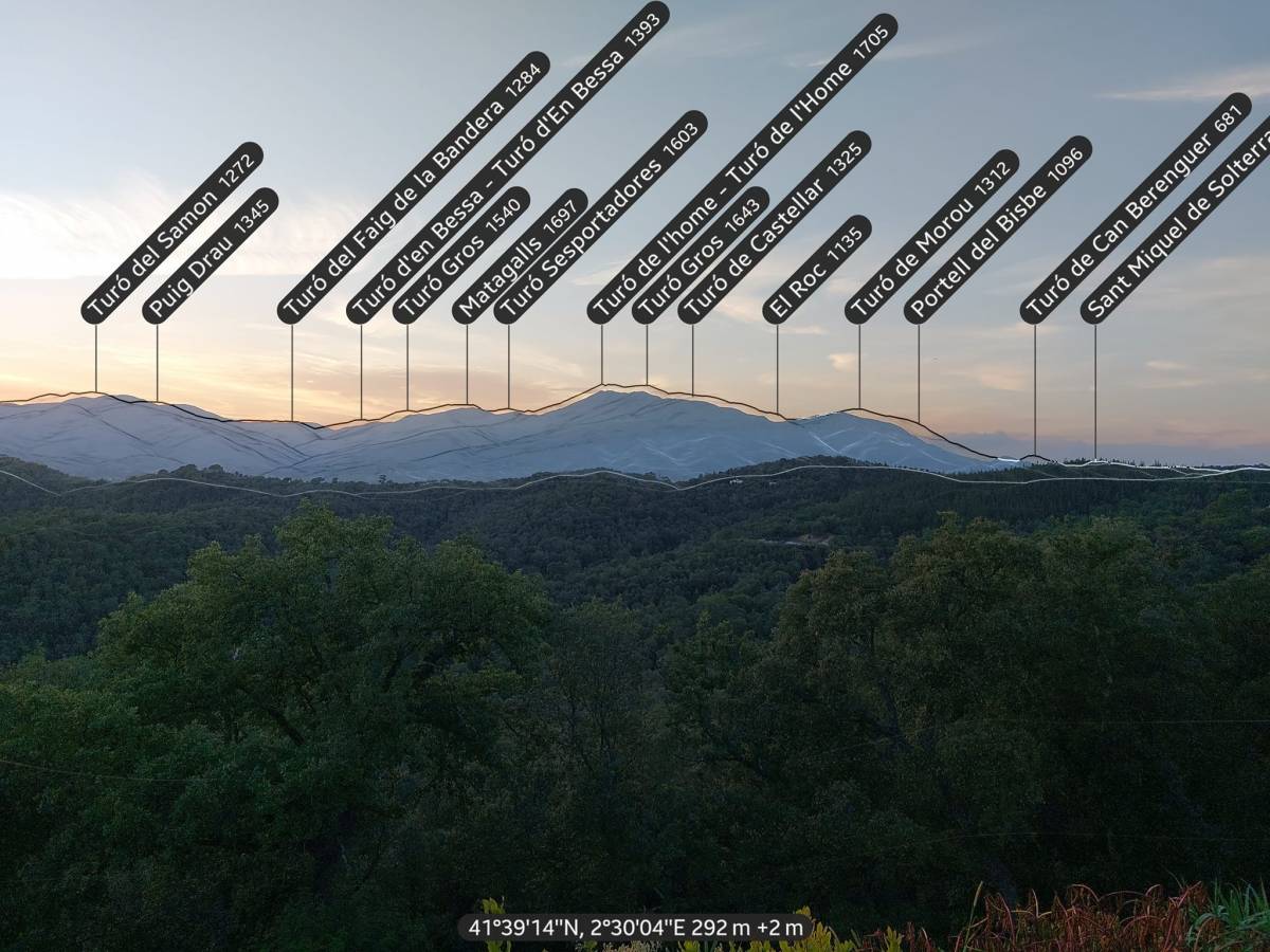 Tots els cims del Mirador.