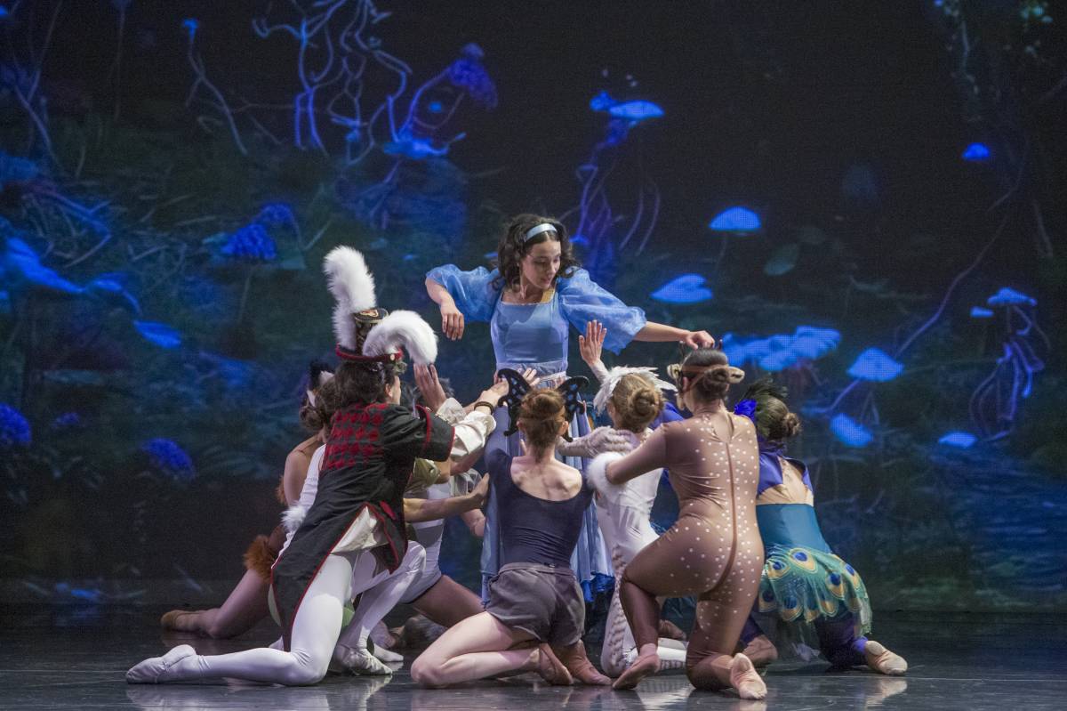 Assaig d'“Alícia, i la dansa de les mil meravelles” a LaFACT - Nebridi Aróztegui