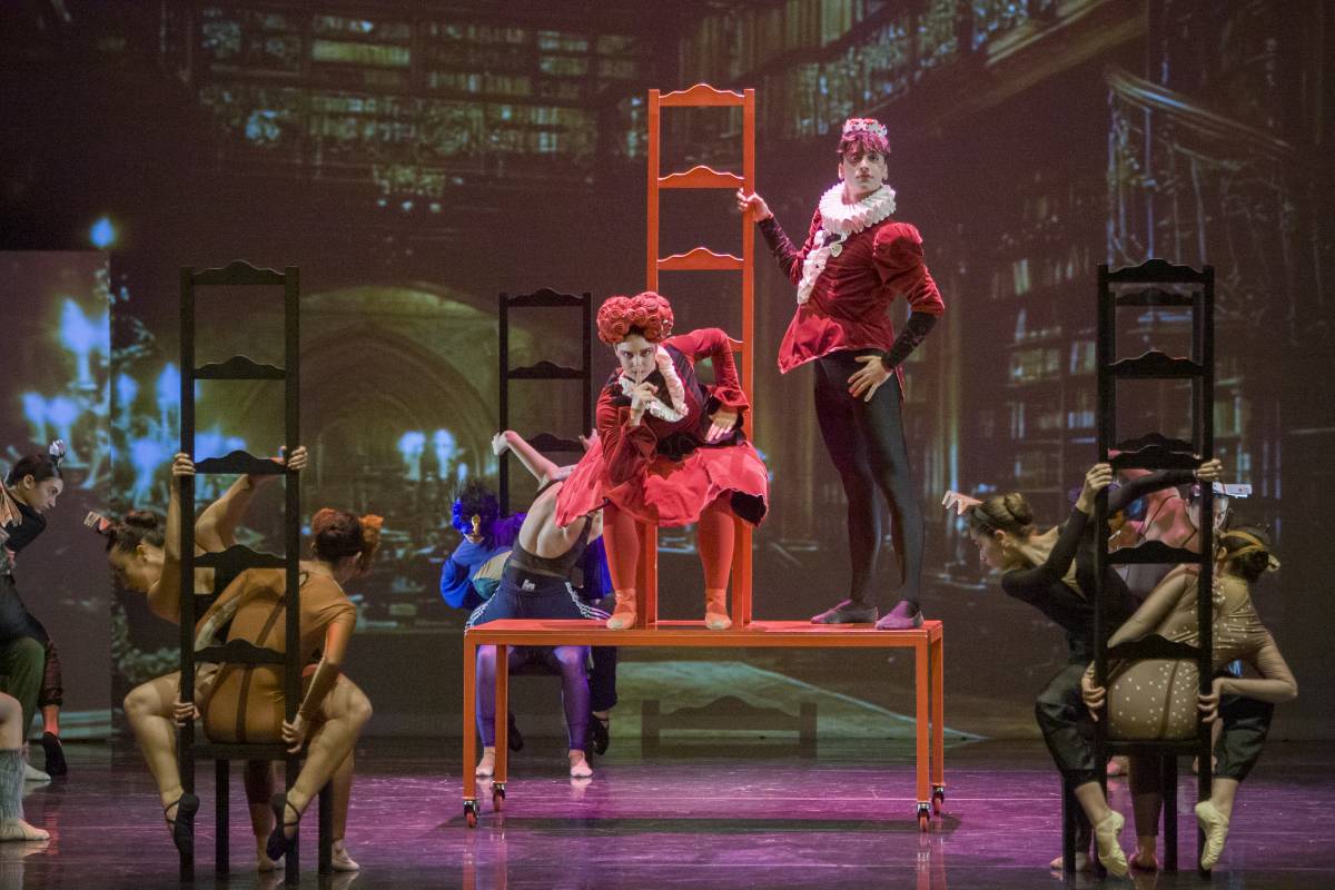 Assaig d'“Alícia, i la dansa de les mil meravelles” a LaFACT - Nebridi Aróztegui