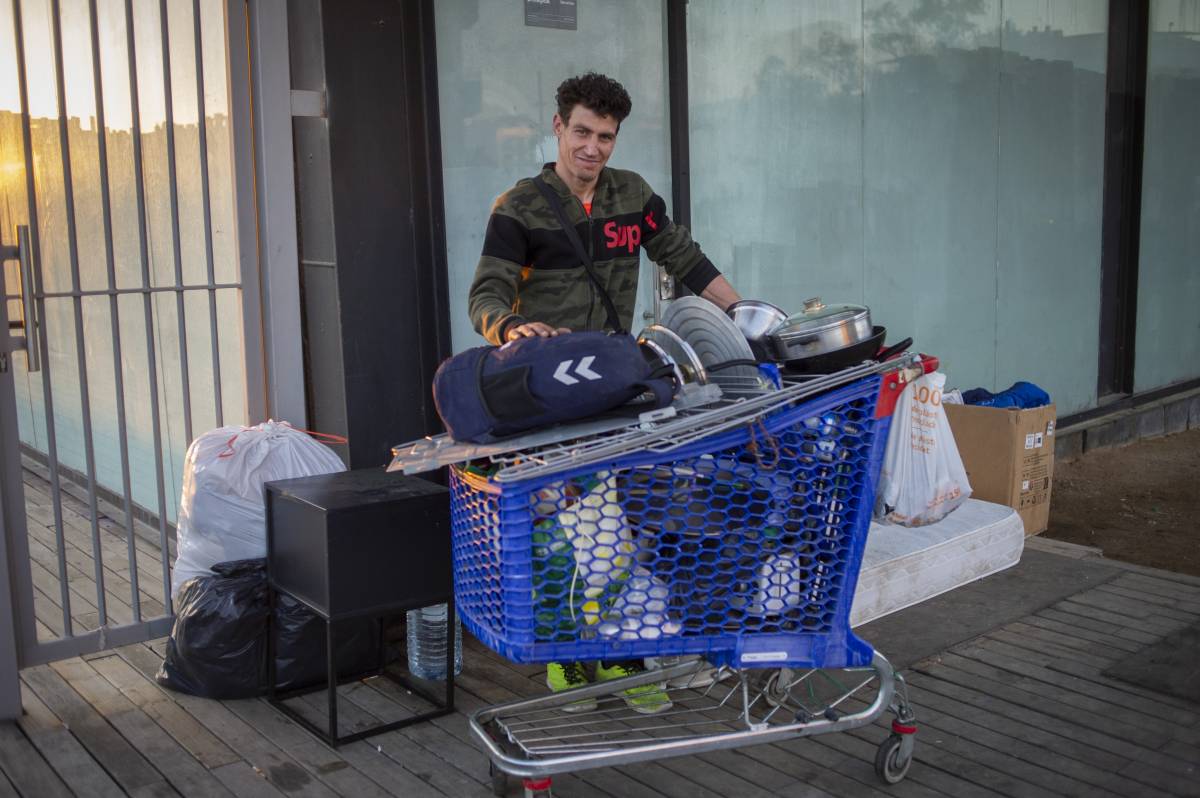 Gent sense llar als antics jutjats de Terrassa - Alberto Tallón