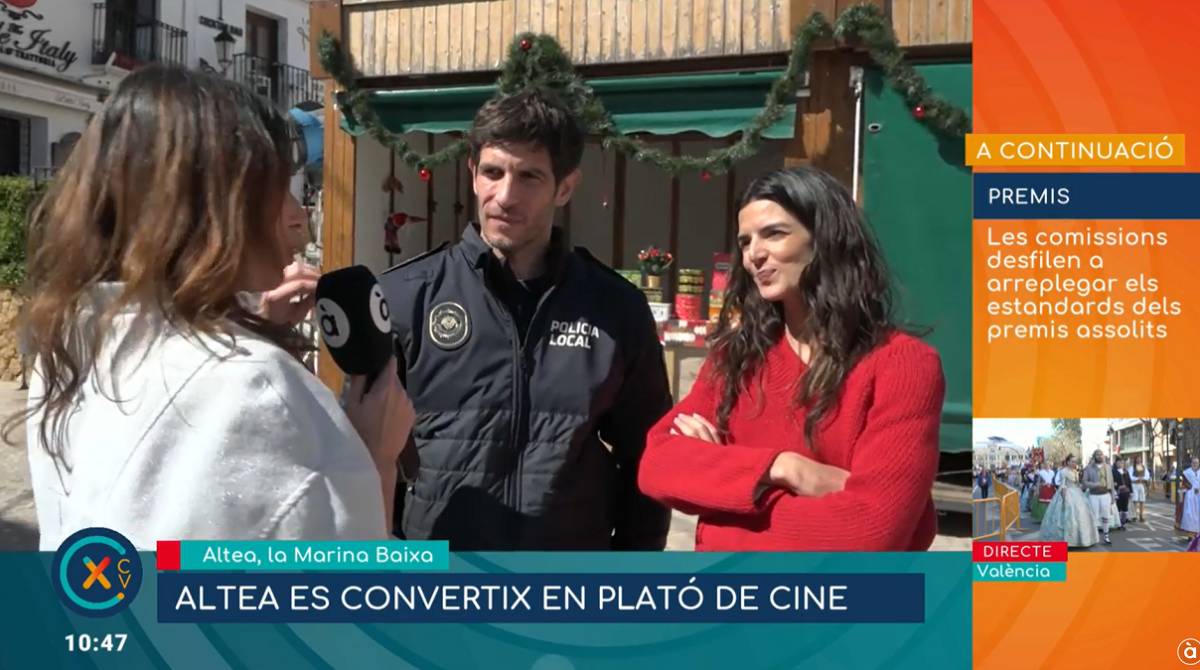 Polèmica escena de diglòssia a la televisió À Punt: pregunten en castellà a Quim Gutiérrez i Clara Lago