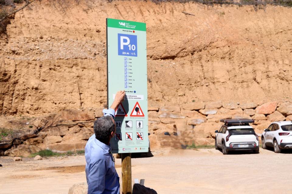 Una de les noves senyalitzacions que s'ha instal·lat a la Ribera Salada  - Mar Martí 