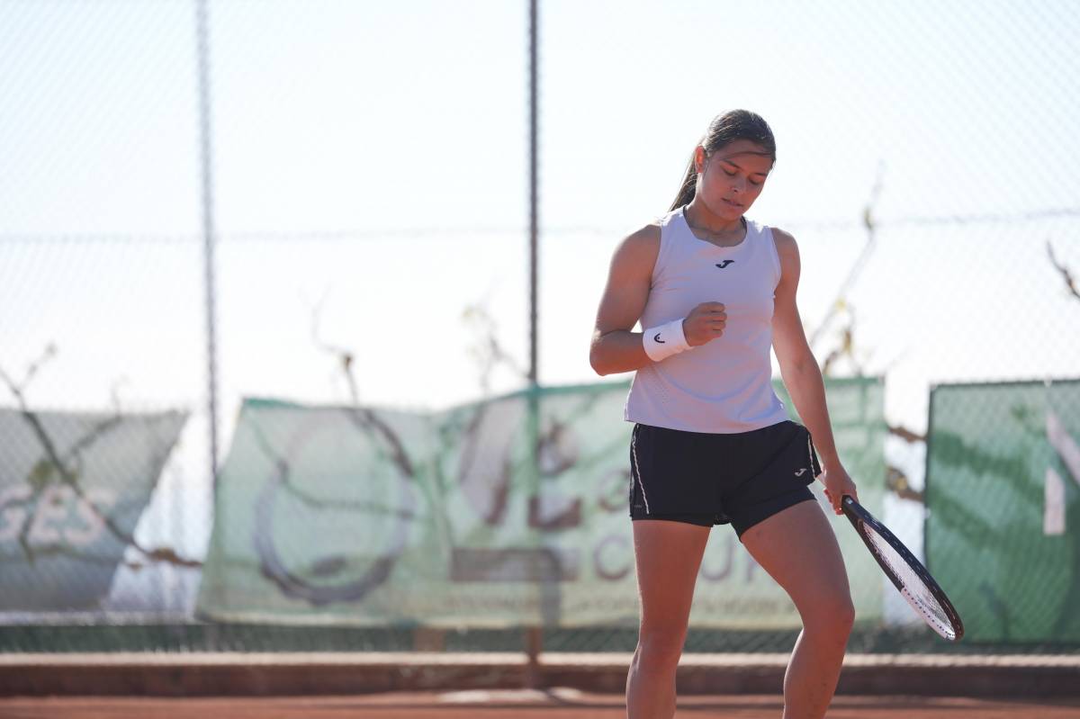 María García celebrant un punt als setzens