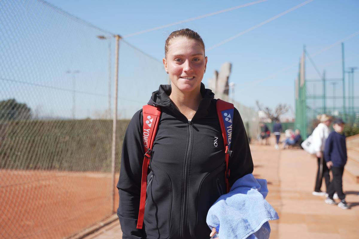 Yelena Pridánkina després de guanyar el primer duel