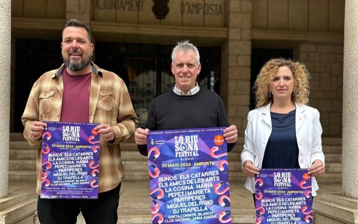 Els Amics de les Arts, Catarres, Buhos i Pepet i Marieta encapçalen el cartell de Lo Riu Sona Festival a Amposta