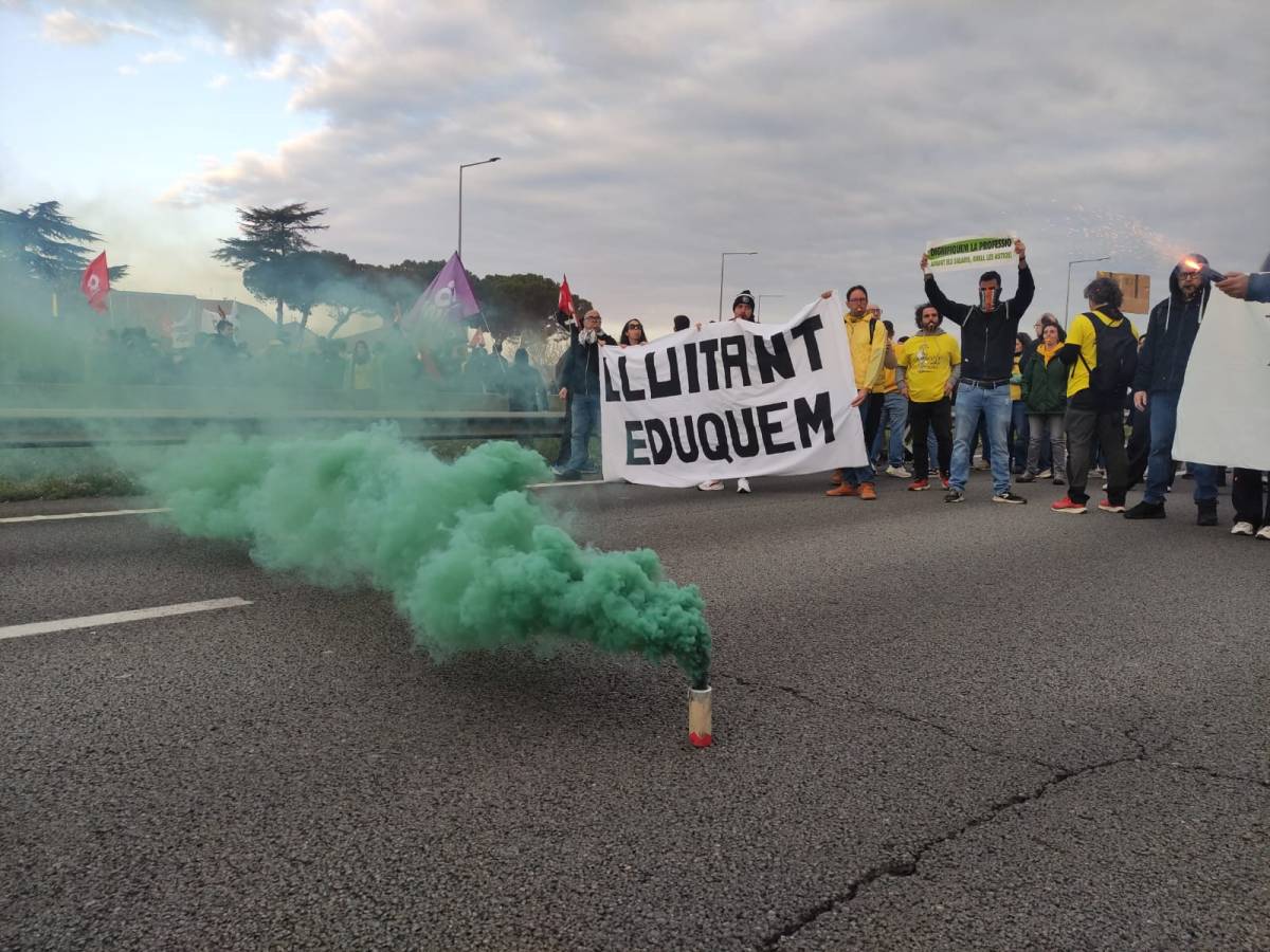 La vaga educativa es fa notar a Sabadell: cada cop 