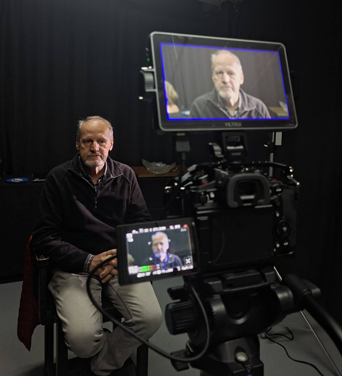 Una de les pràctiques del curset de cinema