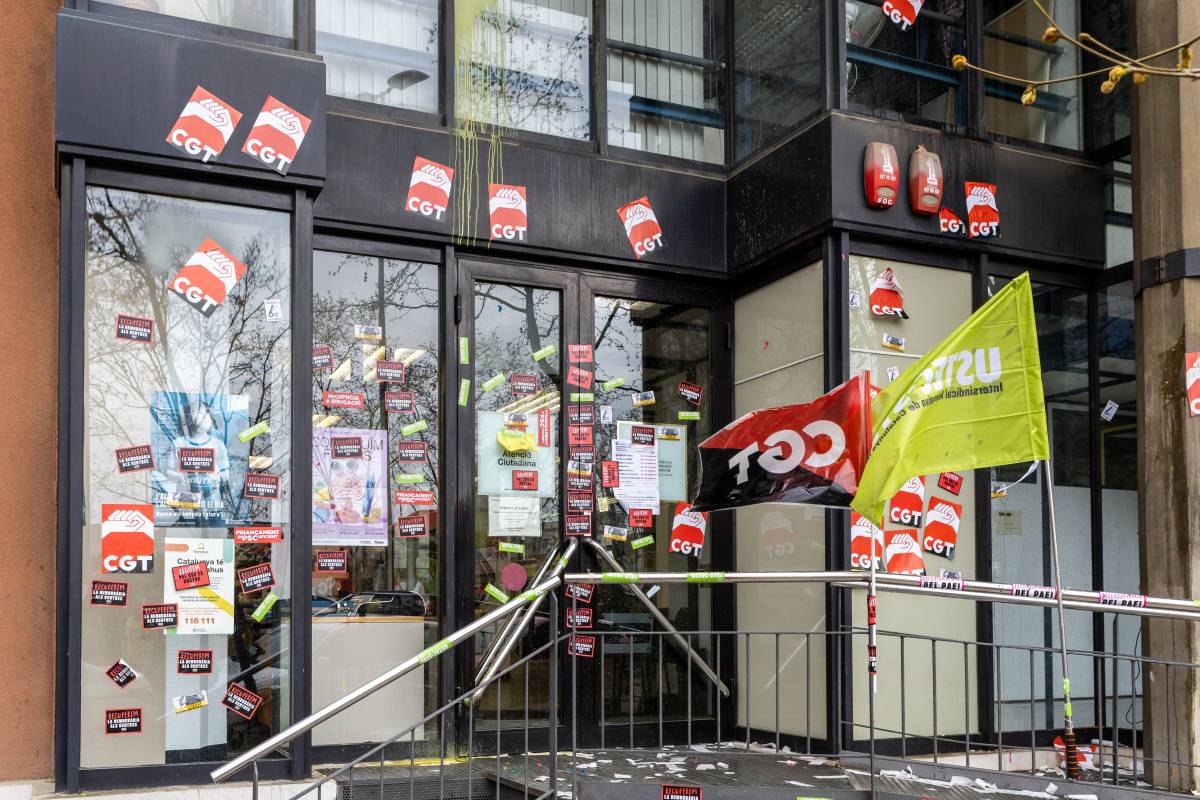 Manifestació del món educatiu a Sabadell