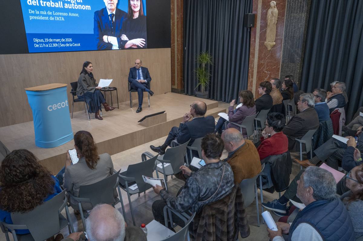 La sessió s'ha celebrat a la sala d'actes de la Cecot - Nebridi Aróztegui