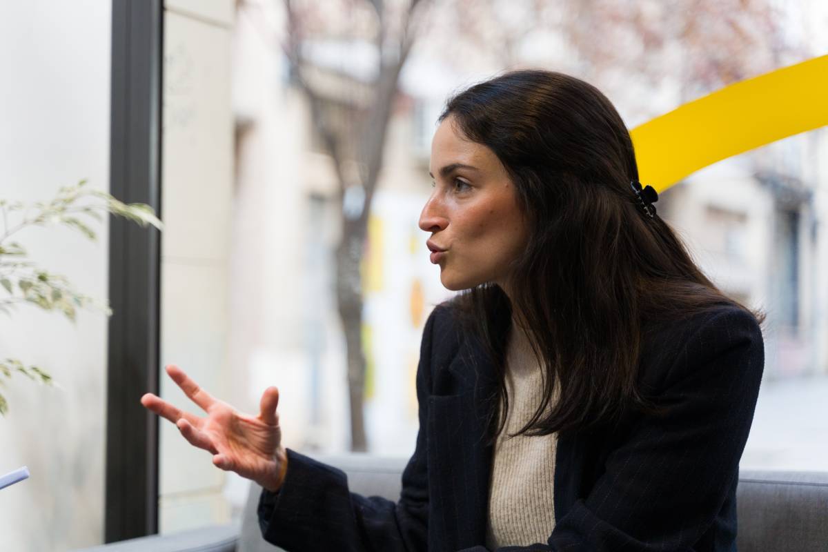 Navarro, durant l`entrevista