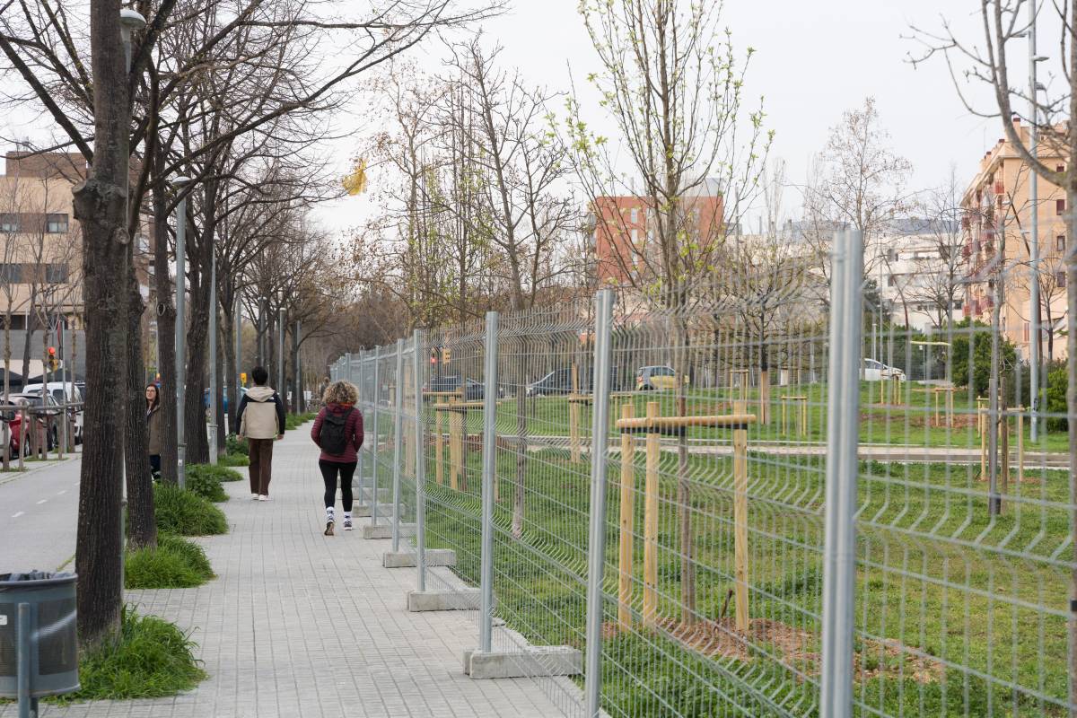 Queixes per les obres del parc d'Odessa: 