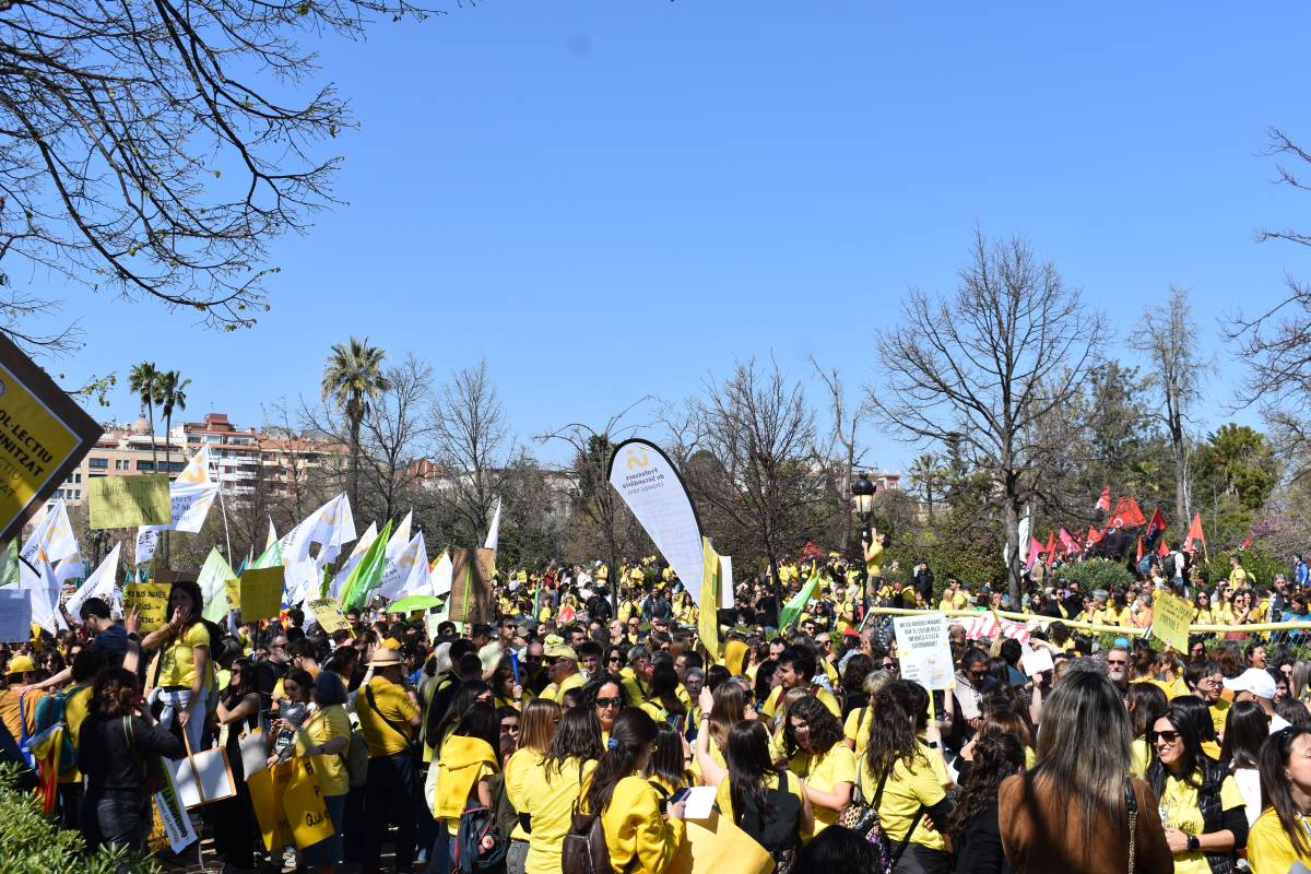 Manifestació de mestres a Barcelona. - Joan Navarro Manifestació de mestres a Barcelona.