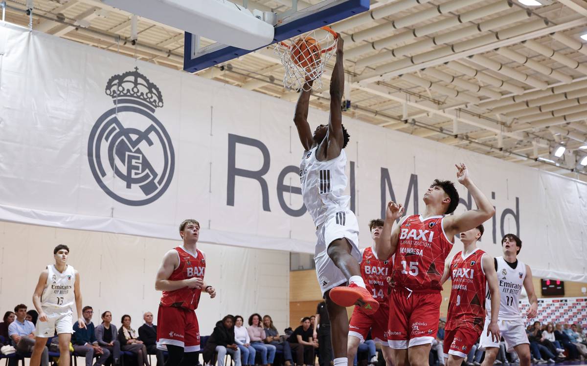 El Baxi Manresa U22 cau amb contundència a la pista del Real Madrid per 99-61