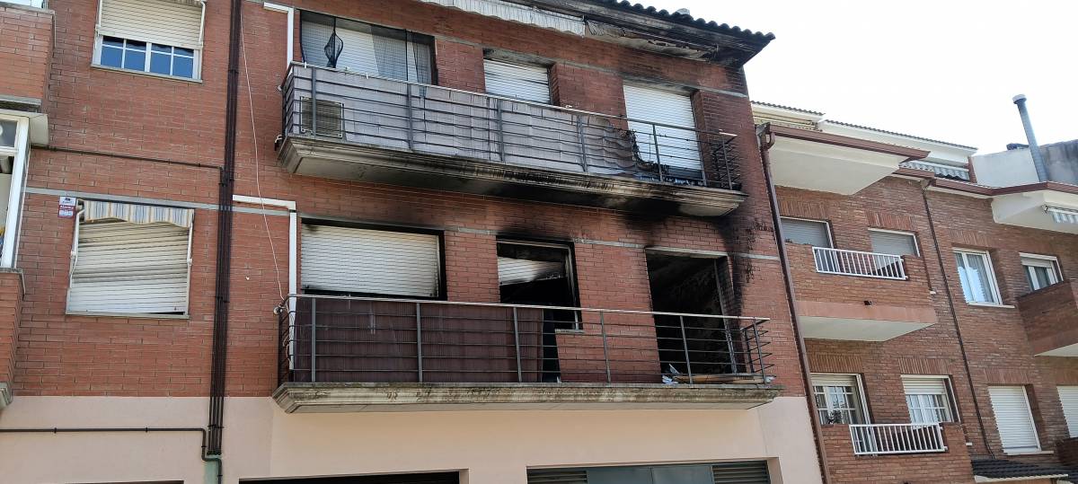 Detenen un home per incendiar un pis on viuen una mare i un nadó a les Franqueses del Vallès