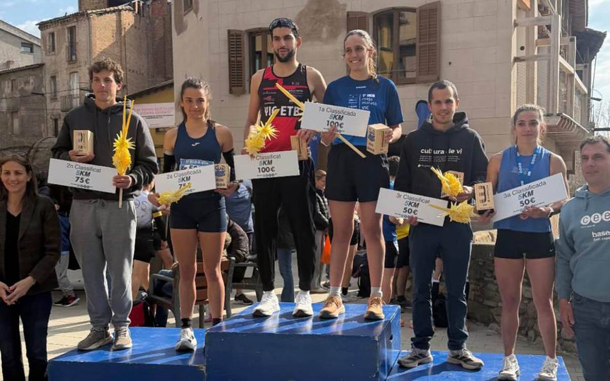 Núria Tarragó es proclama campiona de Catalunya de trail a Hostalets de Balenyà
