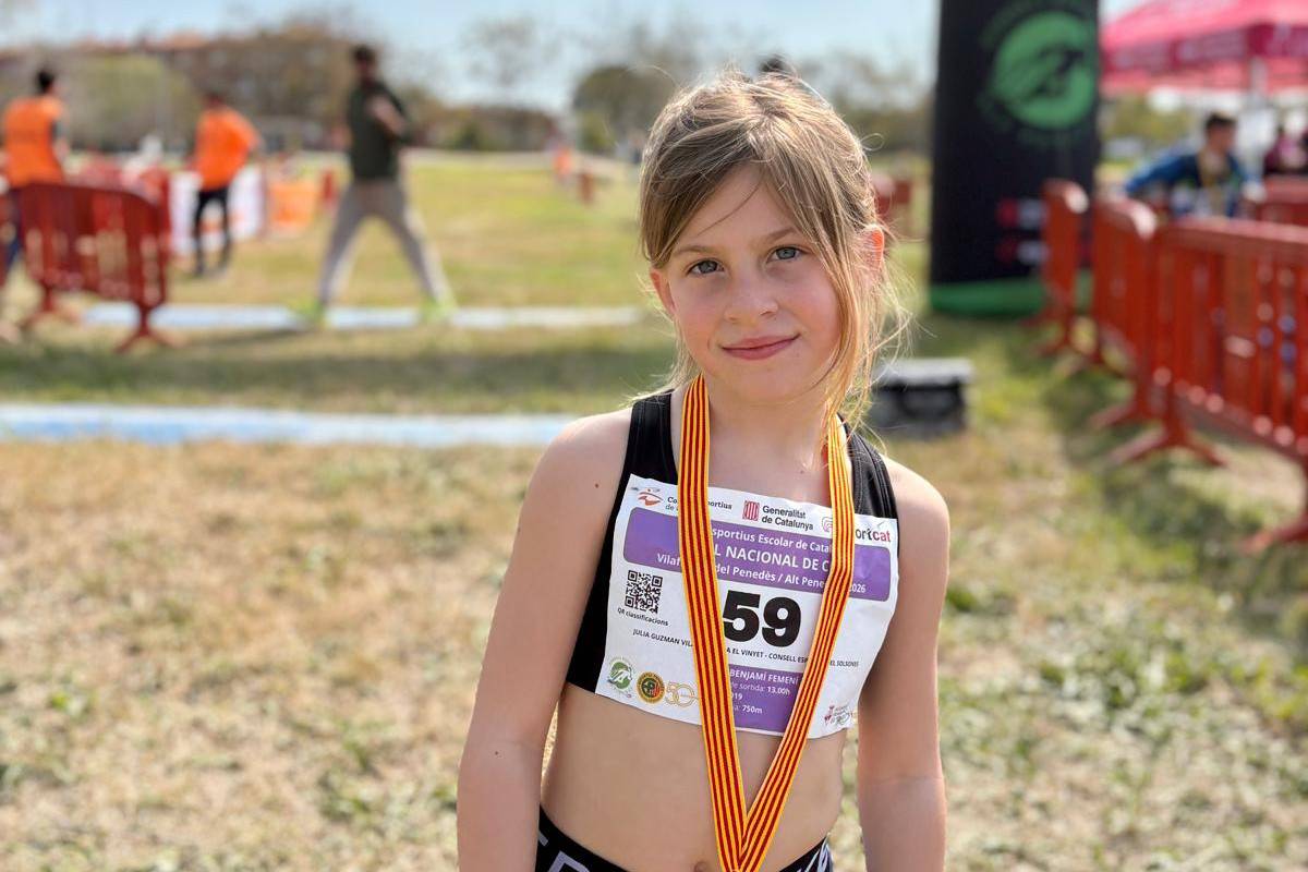 Júlia Guzmán Vilar, de l'Escola El Vinyet, de Solsona, Campiona de Catalunya 