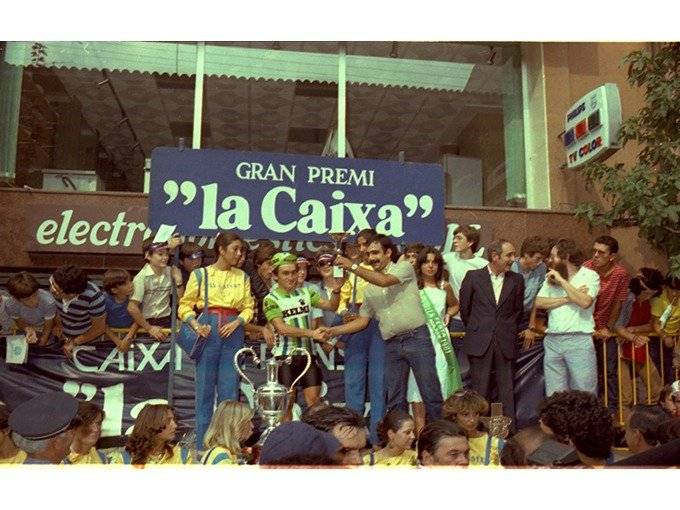 Imatge del 1981 de la Volta ciclista a Arbúcies.  - Martí PLANA