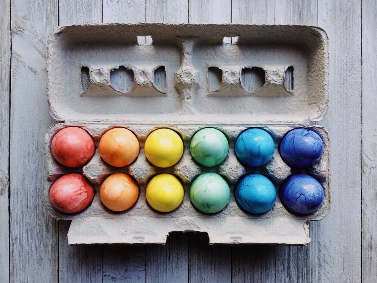 Ous durs de colors  - Pixabay 