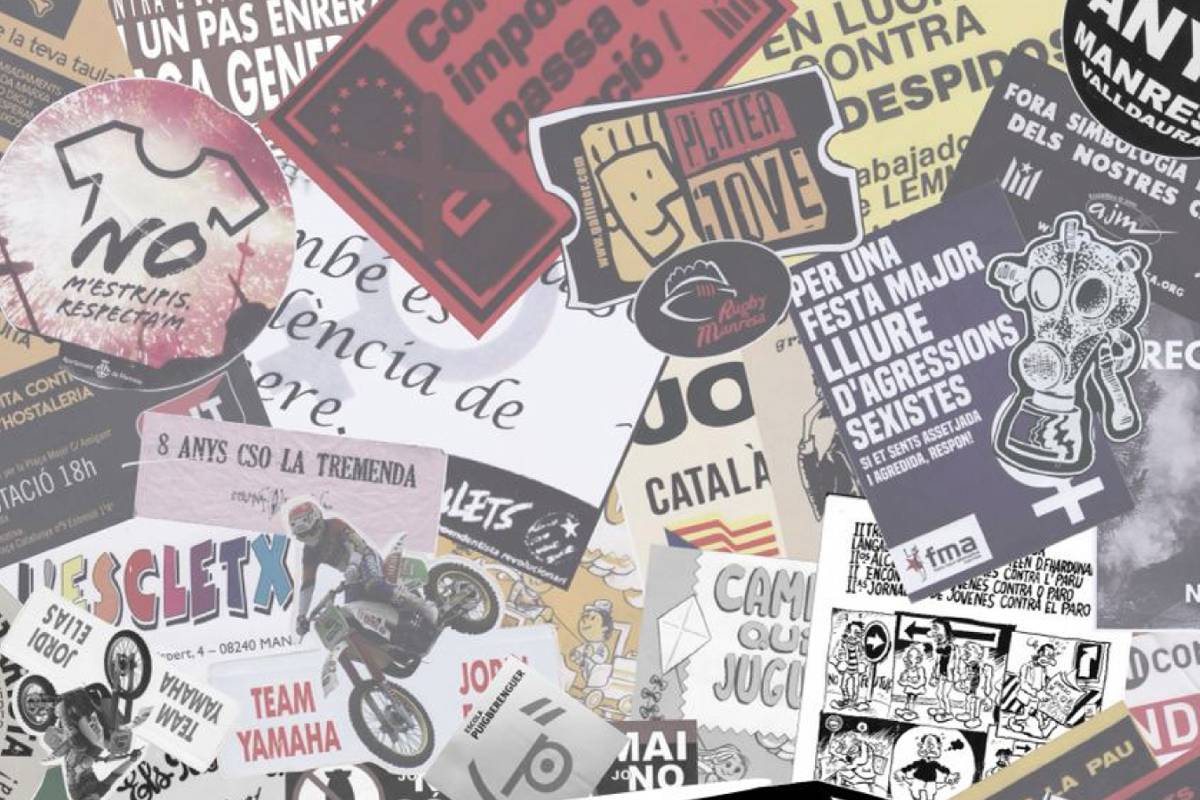 «Manresa enganxa»: mig segle d'història local a través dels adhesius