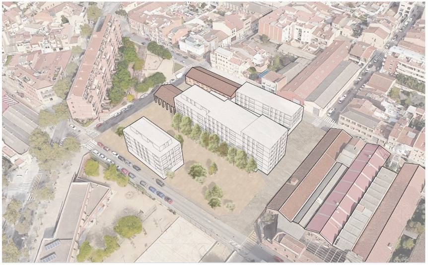 Imatge virtual del plantejament previst a Gràcia