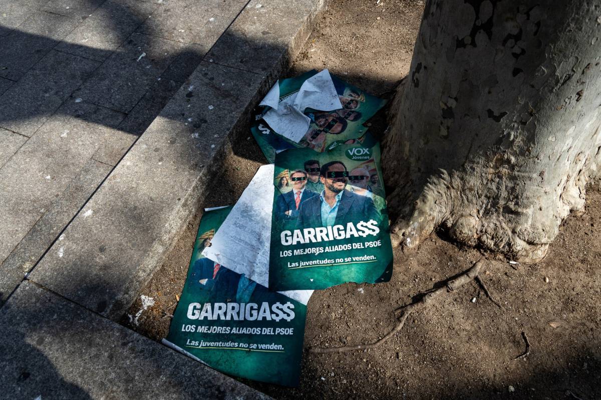 Els cartells apareguts al centre de Barcelona