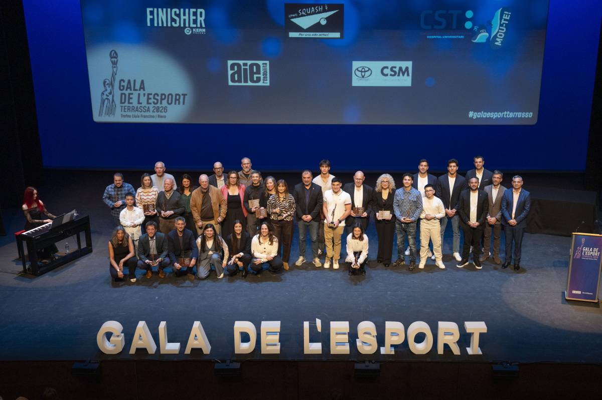 Foto de família dels nominats i els guanyadors - Alberto Tallón