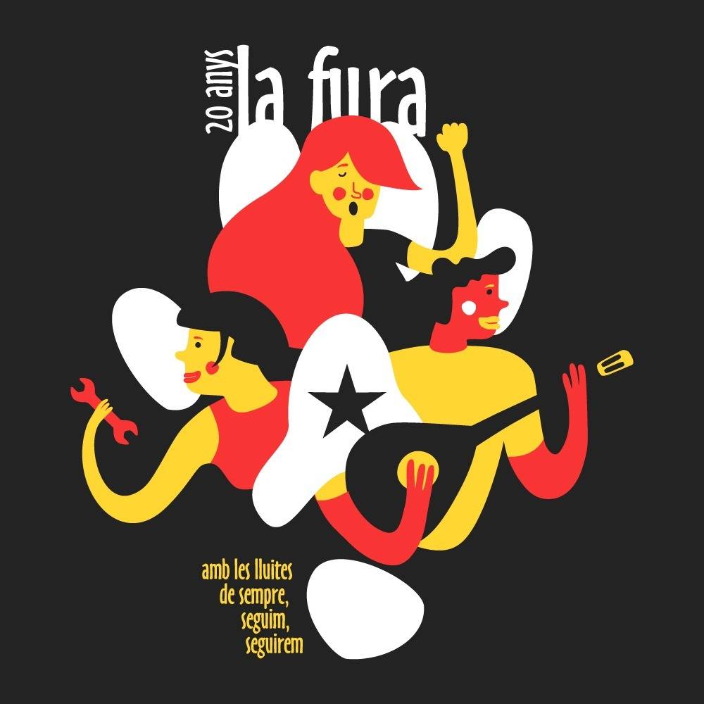 Disseny de samarreta dels 20 anys de la Fura - 
