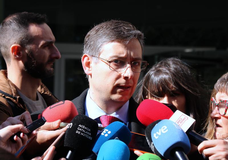 José María Fernández, advocat de la Fundació Advocats Cristians, en una atenció a la premsa.