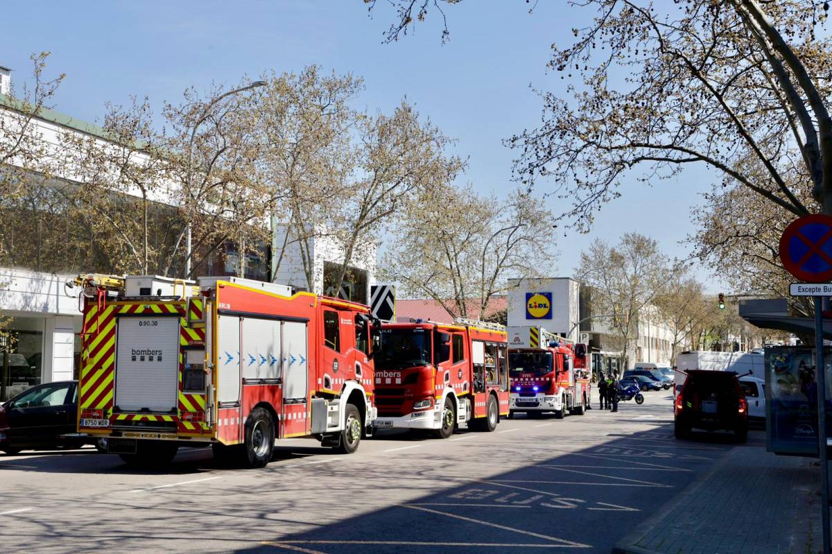 Incendi en un taller de Sabadell