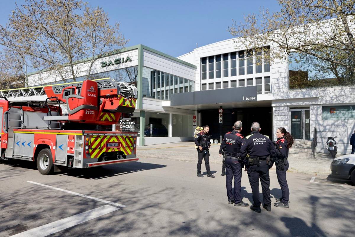 Incendi en un taller de Sabadell