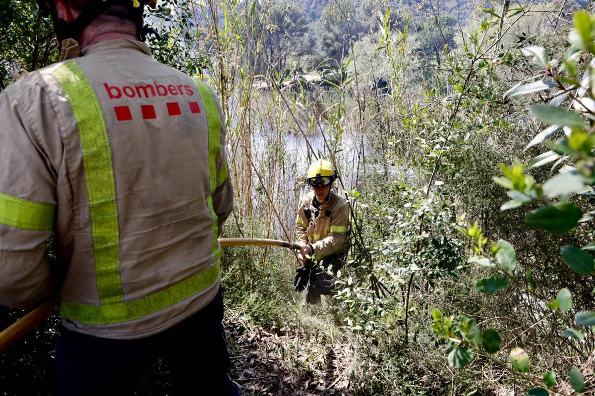Incendi forestal a Castellar del Vallès