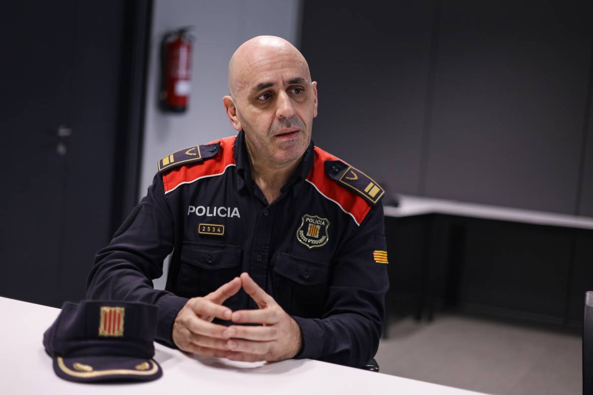 Roger Sales, durant l`entrevista