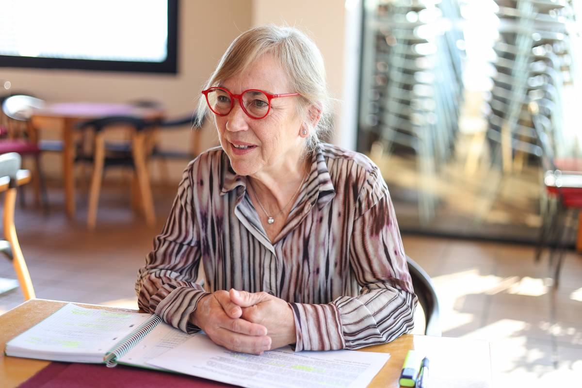 La nova presidenta de l`entitat, durant l`entrevista amb el D.S. - Victor Castillo La nova presidenta de l`entitat, durant l`entrevista amb el D.S.