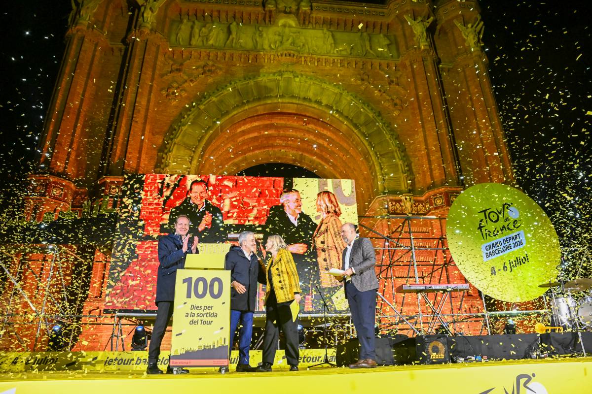 Barcelona es tenyeix de groc pel compte enrere dels 100 dies per al Grand Départ del Tour de França 2026