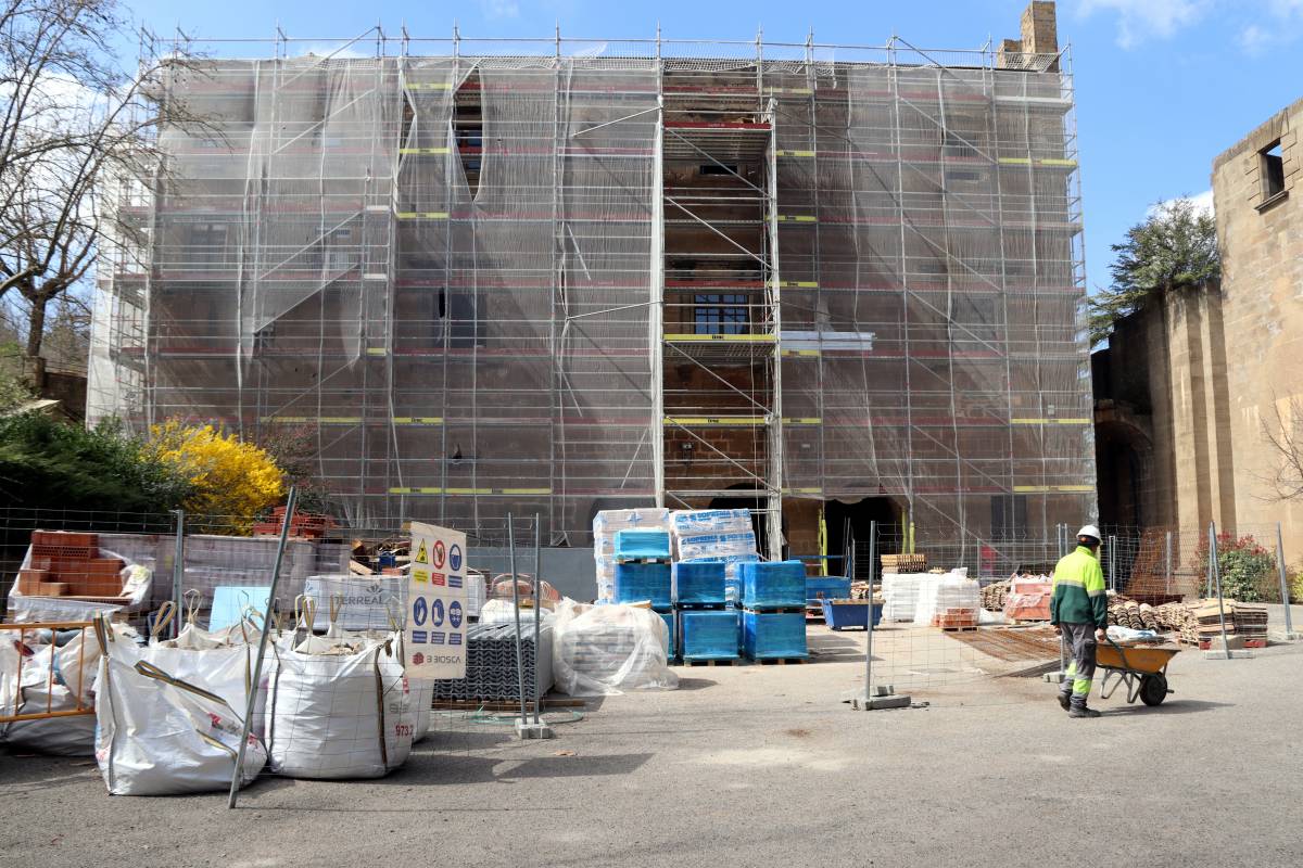 La rehabilitació de la Casa Gran del Miracle encara la recta final i estarà llesta al maig