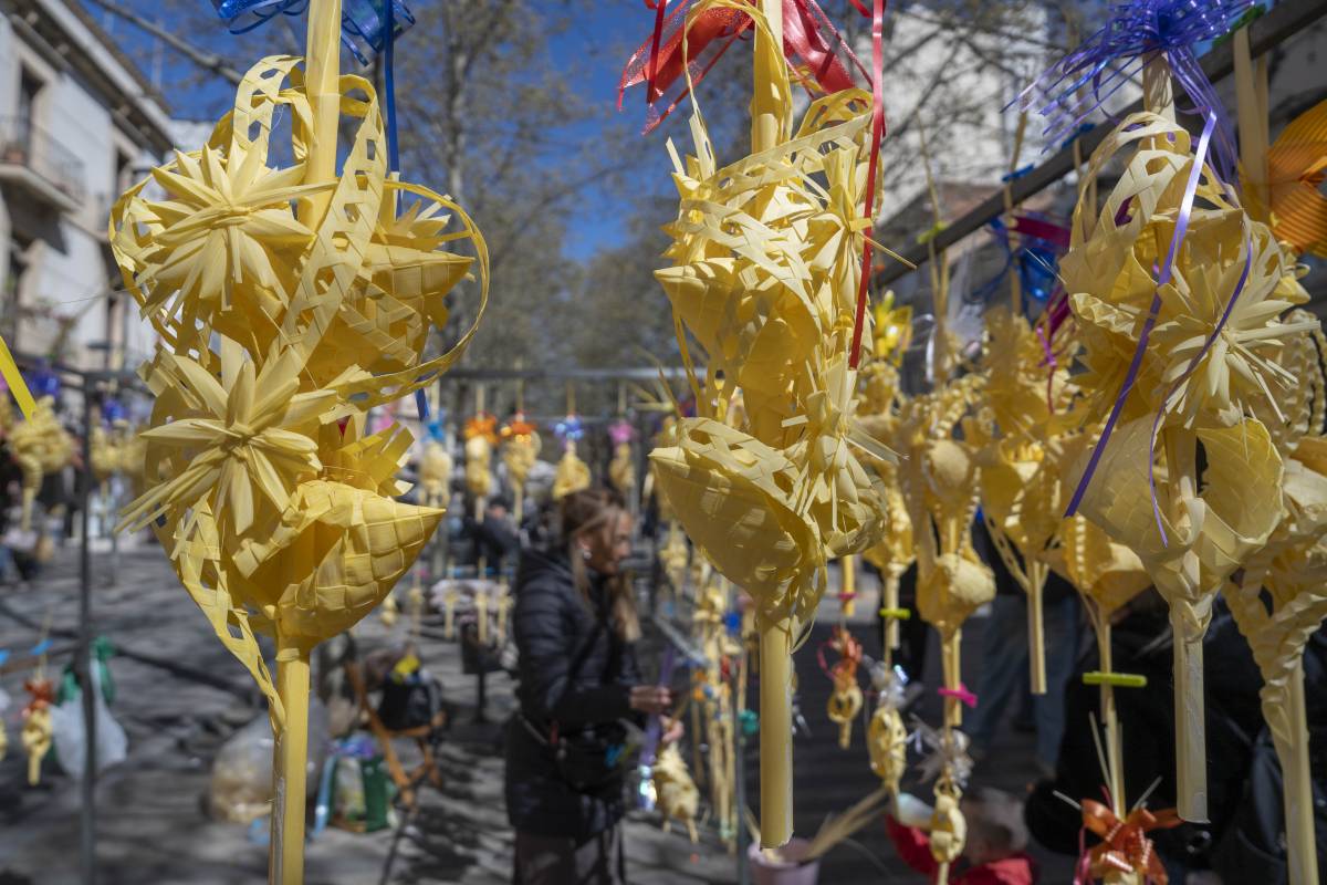 La tradició de beneir la palma Diumenge de Rams està en decadència a Terrassa - Nebridi Aróztegui