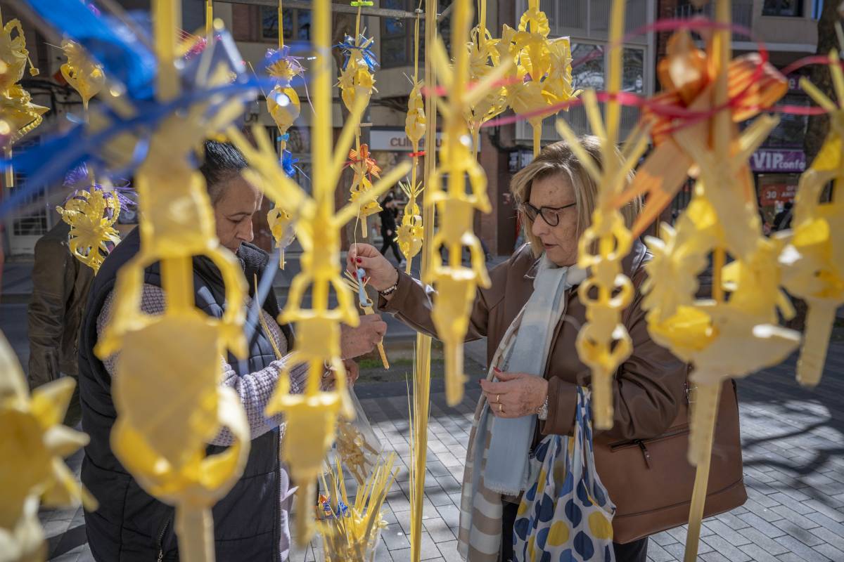 La tradició de beneir la palma Diumenge de Rams està en decadència a Terrassa - Nebridi Aróztegui