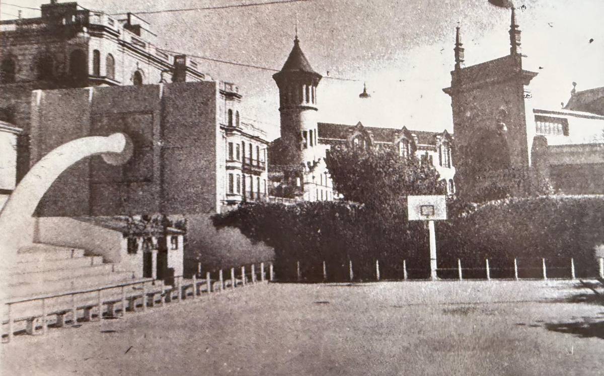 La pista de bàsquet de l`Orillo Verde - CEDIDA La pista de bàsquet de l`Orillo Verde