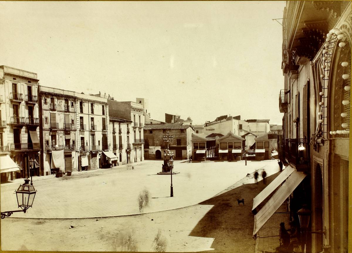 La Plaça Major, 1881 - Miquel Carreras i Costajussà