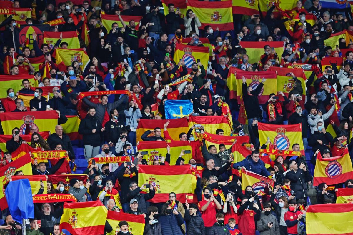 Imatge de la graderia RCDE Stadium durant l`Espanya-Albània del 2022 - RFEF Imatge de la graderia RCDE Stadium durant l`Espanya-Albània del 2022