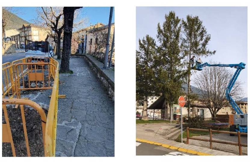 Sant Llorenç de Morunys posa el fil a l'agulla en el manteniment de diferents punts del municipi 