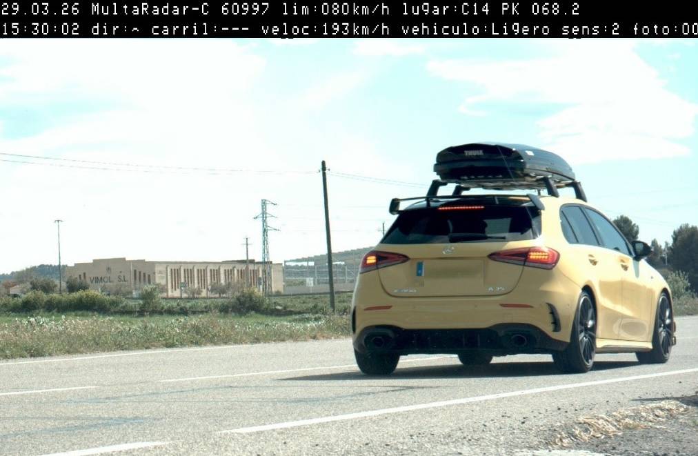 Enxampen un conductor a 193 quilòmetres per hora per la C-14 a Verdú