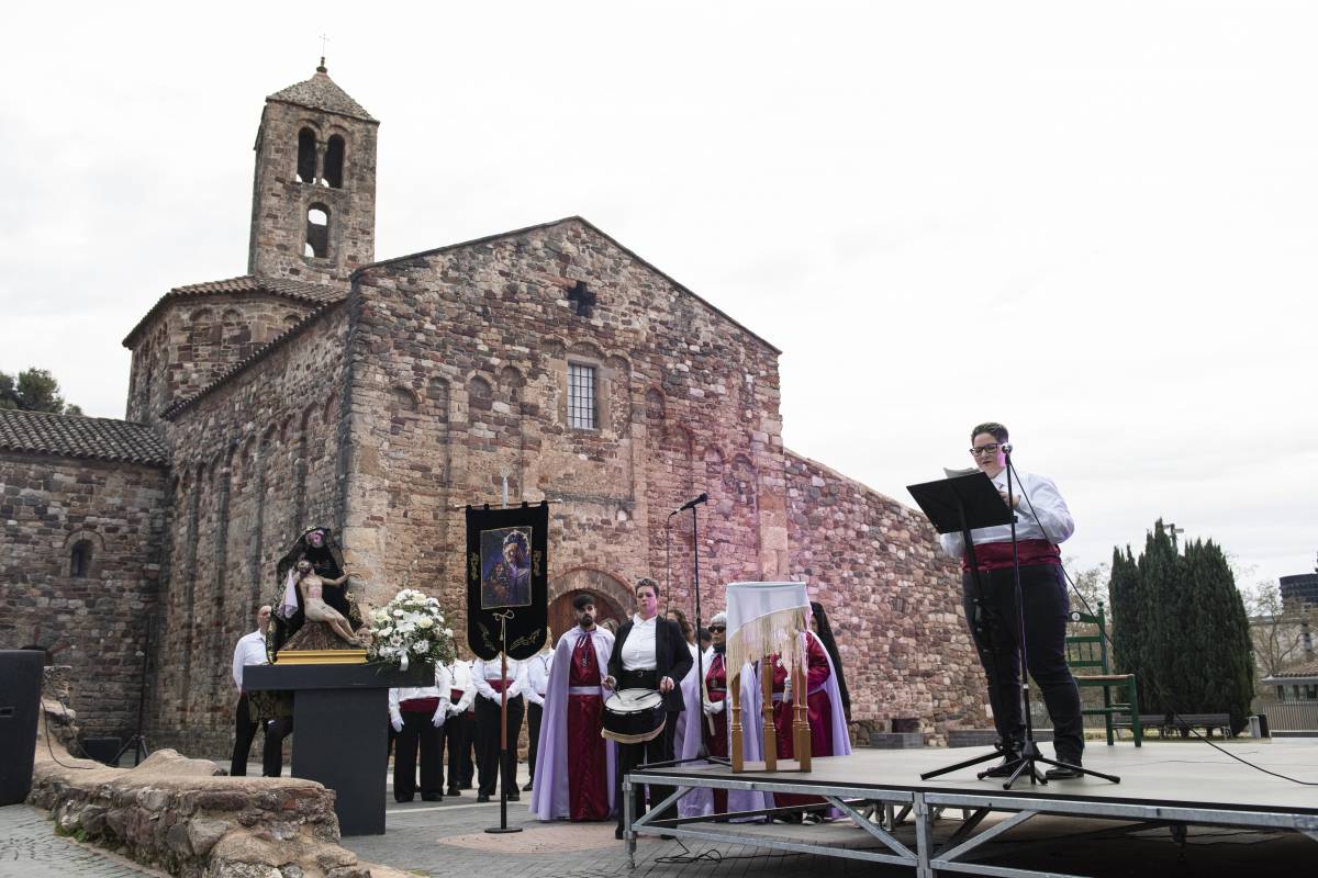 Rocío Toral Calderón, presentant l'acte a la Seu d'Ègara - Pol Ortega