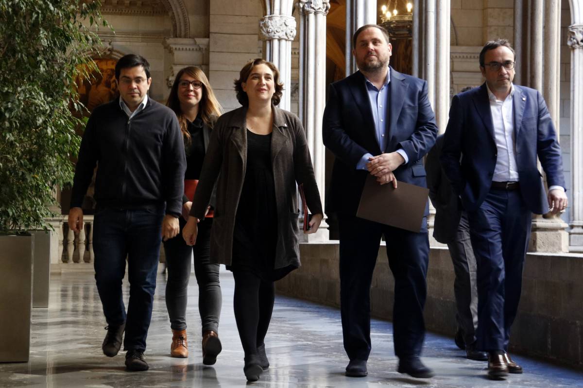 Junqueras descarta una llista Rufián-Colau: «Vaig anar a la presó per la independència, no perquè ella sigui diputada»