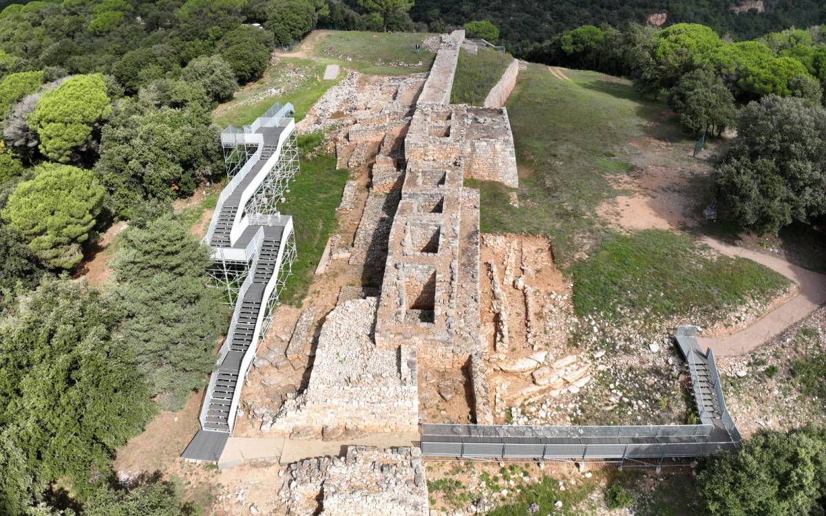 Jaciment arqueològic de Montgròs, al Brull, Osona.