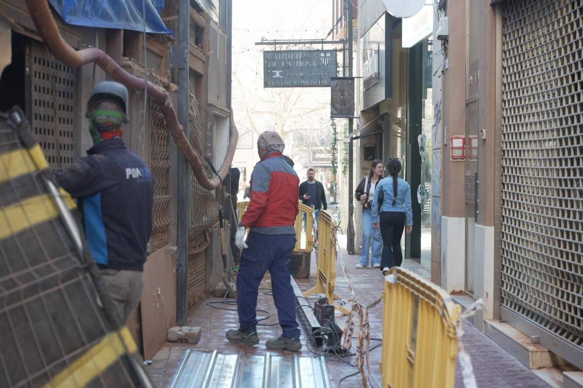El carrer de la Rosa, reobert per als vianants