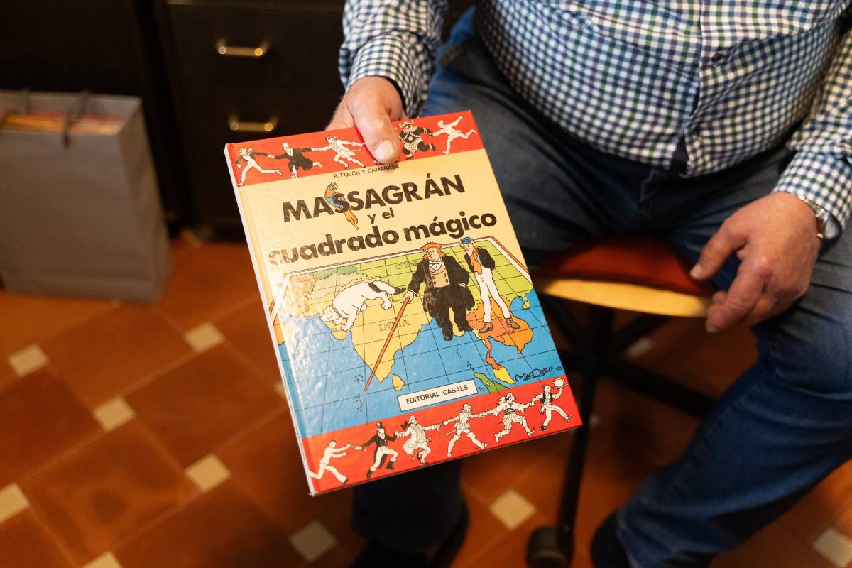 Còmic de Massagran a la biblioteca de Josep Llinares