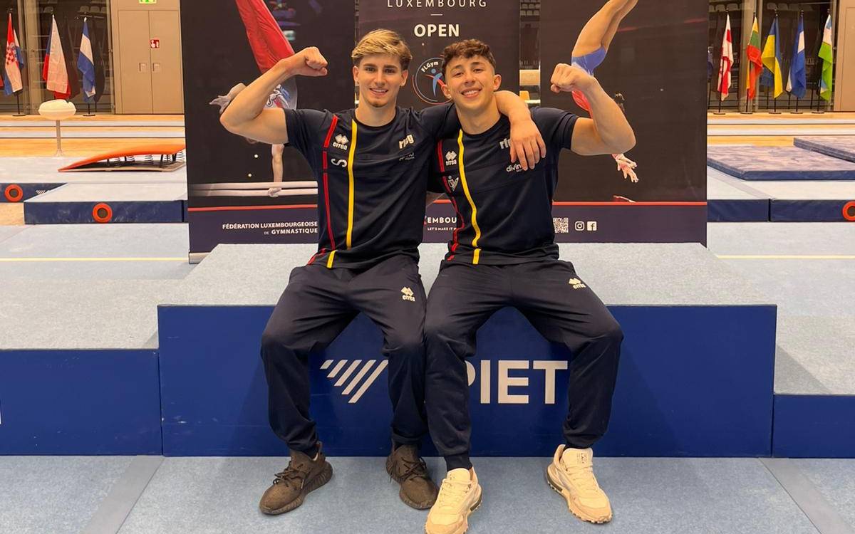 Dos gimnastes de l'Egiba brillen a l'Open de Luxemburg i entren a dues finals d'aparell