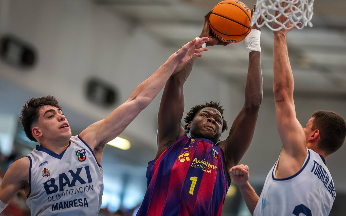 El Baxi Manresa U22 cedeix a la pista del Barça Atlètic després d'una bona primera meitat (86-67)
